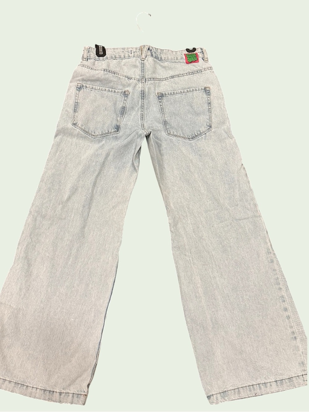 Empyre Light Wash Flare Jeans - Pale Blue - Picture 2 of 7